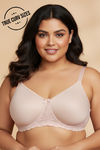 Zivame True Curv Wonder Wire Laminated Cup Full Coverage Super Support Bra - Rose Dust — thumbnail 1